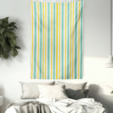 Summer Stripes Dots Tapestry