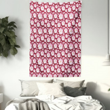 Romantic Floral Pattern Tapestry