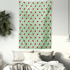 Polka Dots with Insect Tapestry