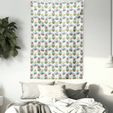 Watercolor Spring Season Tapestry