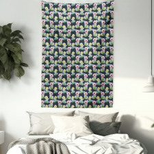 Foliage Watercolor Style Tapestry