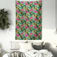 Pineapples Banana Leaf Tapestry