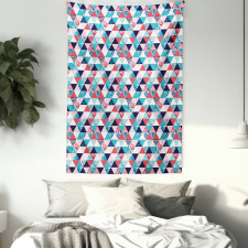 Triangles Beach Mosaic Tapestry