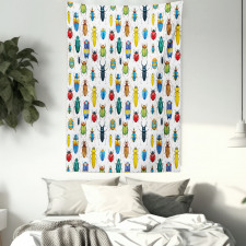 Colorful Insects Tapestry