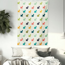 Polka Dot Terriers Tapestry