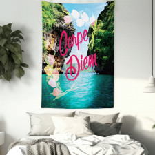 Carpe Diem Message Tapestry