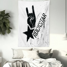 Grunge Effect Hand Star Tapestry