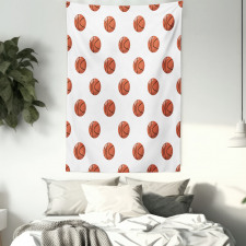 Cartoon Balls Score Tapestry