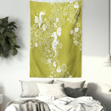 Swirls with Seahorse Tapestry