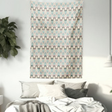 Native Geometric Zigzag Tapestry