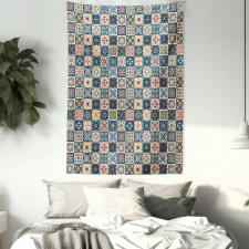 Portuguese Tiles Motif Tapestry