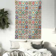 Ornamental Abstract Leaf Tapestry