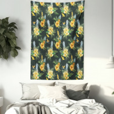 Tropic Flower Design Tapestry