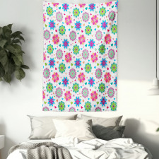 Chamomiles and Hearts Tapestry