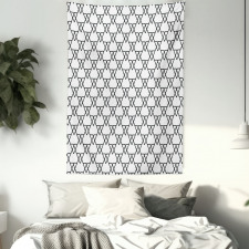 Line Art Design Tapestry