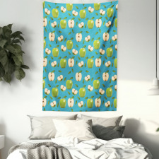 Raw Granny Smith Fruits Tapestry