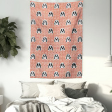 Beagle Puppy Squares Tapestry