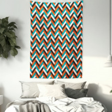 Retro Herringbone Tapestry