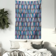 Colored Drop Shapes Tapestry