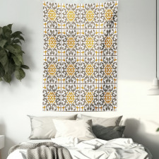 Scroll Tiles Tapestry