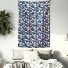 Magnolia and Roses Tapestry