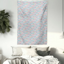 Eighties Retro Glasses Tapestry