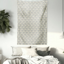 Blooming Feminine Design Tapestry