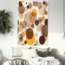 Chaotic Spots Rings Tapestry