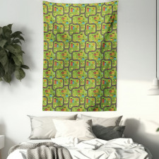 Cartoon Road Tapestry