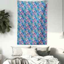 Watercolor Flamingo Tapestry