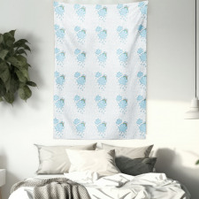 Blue Valentine Cloud Tapestry