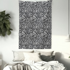 Zebra Skin Pattern Tapestry