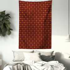 Dotted Flowers Pattern Tapestry