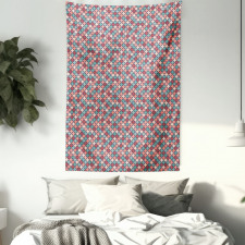 Retro Style Checkered Tapestry