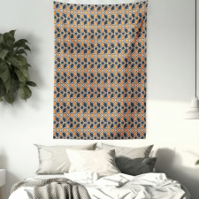 Retro Autumn Foliage Tapestry