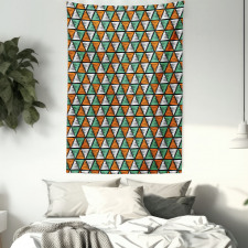 Doodle Style Line Design Tapestry