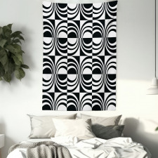 Checkered Curvy Tapestry