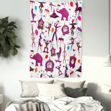 Colorful Characters Tapestry