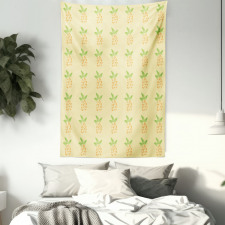 Watercolor Pineapple Tapestry