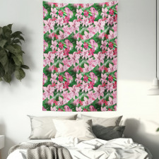 Hawaiian Spring Blossoms Tapestry