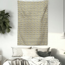 Bananas on Stripes Tapestry