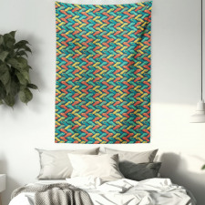 Zigzag Design Slipper Tapestry