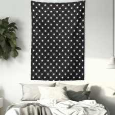 Grungy Stars Rays Theme Tapestry