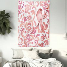 Salmon Colored Pattern Tapestry