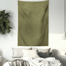 Geometric Tile 70s Style Tapestry