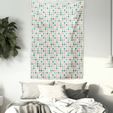 Doodle Stars and Dots Tapestry