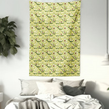 Ripe Avocado Slices Tapestry