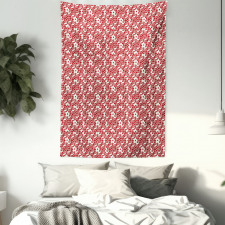 Spiral Vine Leaf Flower Tapestry