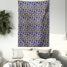 Hand-Drawn Wildflowers Tapestry