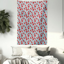 Cardinal Birds Trees Tapestry